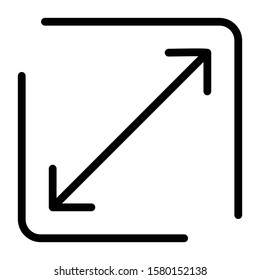 zoom icon outline vector design