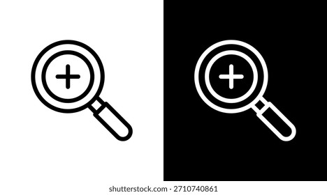 Acercar Con Diseño De Conjunto De Iconos