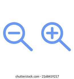 Zoom icon sign vector design template and illustration