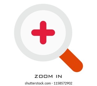 Zoom in icon signs