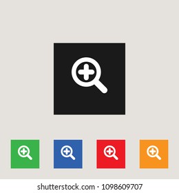 Zoom icon, stock vector illustration, EPS10.