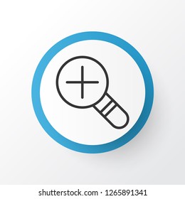 Zoom in icon symbol. Premium quality isolated increase loup element in trendy style.