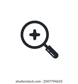 Plantilla de símbolos de icono de zoom para Ilustración vectorial de logotipos de colección de gráficos y Diseños web