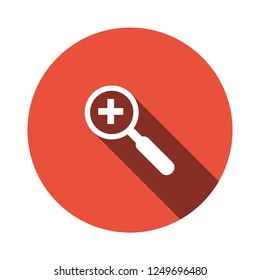 zoom in icon. zoom symbol. vector simple flat design