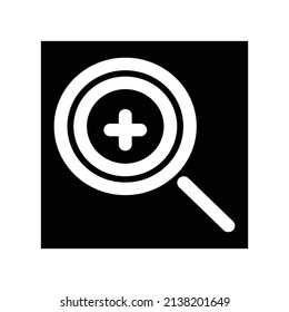 Zoom in icon, technology icon, vector illustration