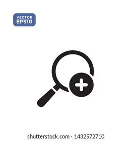 zoom in icon in trendy vector illustration template