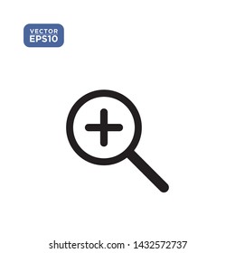 zoom in icon in trendy vector illustration template