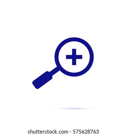 Zoom in icon vector.