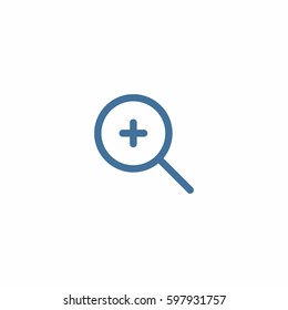 Zoom in icon vector