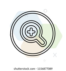 Zoom in icon vector can be used as png, Zoom in
