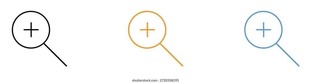 Acercar el Vector del icono. ampliación, vista de cierre. Ilustración vectorial.