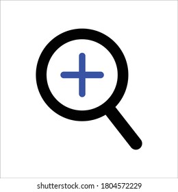 zoom In icon Vector graphic
