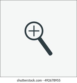 Zoom In icon vector illustration.