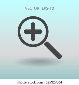 Icono de zoom. ilustración vectorial