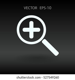 Zoom  icon. vector illustration