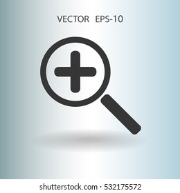 Zoom  icon. vector illustration