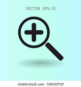 Zoom  icon. vector illustration