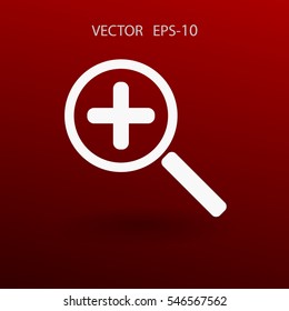 Zoom  icon. vector illustration