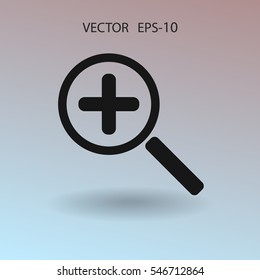 Zoom  icon. vector illustration