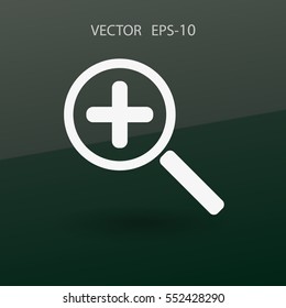 Zoom  icon. vector illustration
