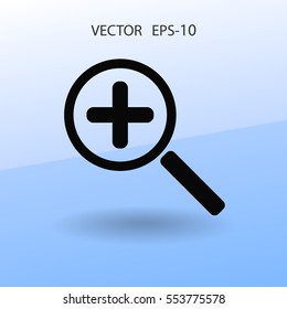 Zoom  icon. vector illustration
