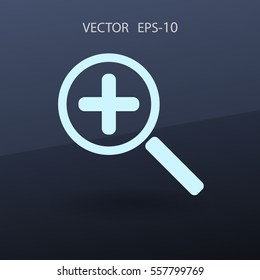 Zoom  icon. vector illustration