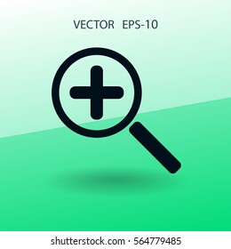 Zoom-Symbol. Vektorgrafik