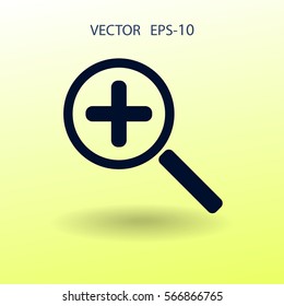 Zoom  icon. vector illustration