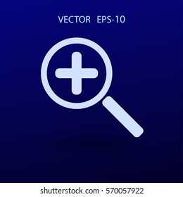 Zoom  icon. vector illustration