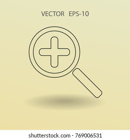 Zoom  icon. vector illustration