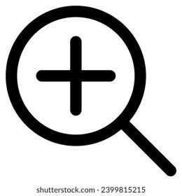 zoom in icon vector illustration asset element
