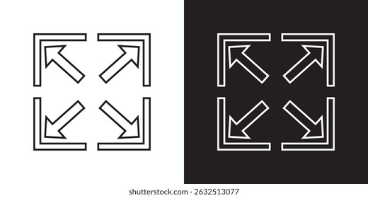Icono de zoom. Ilustración vectorial. EPS 10 AI