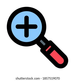 Icono de ampliación en estilo de línea rellena para cualquier proyecto, uso para presentación de aplicación móvil del sitio web