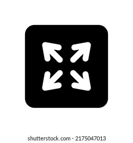 zoom in icon vector illustration logo template for many purpose. Isolated on white background.