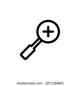 Ampliar el diseño del símbolo de la ilustración del vector de iconos