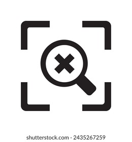 icono de zoom ilustración vectorial diseño de plantilla
