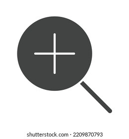 Ampliar imagen vectorial de icono. También se puede utilizar para botones de medios. Adecuado para aplicaciones móviles, aplicaciones web y medios impresos.