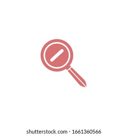 zoom icon vector sign isolated for graphic and web design. zoom symbol template color editable on white background.