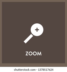 zoom icon vector. zoom sign on white background. zoom icon for web and app