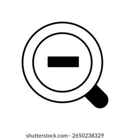 Zoom In Icon Vector ilustración de stock