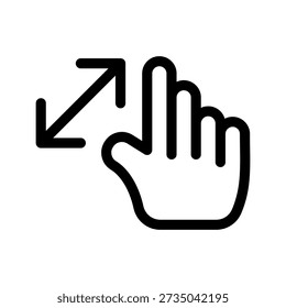 Zoom In Icon Vector Symbol Design Illustration