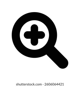 zoom in icon vector template illustration design