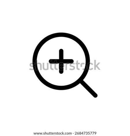 Zoom In Icon for View and Magnification