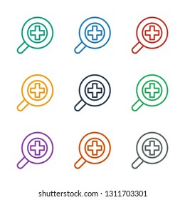 zoom in icon white background. Editable outline zoom in icon from photography. Trendy zoom in icon for web and mobile.