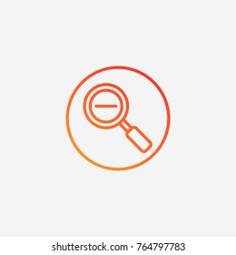 Zoom icon.gradient illustration isolated vector sign symbol