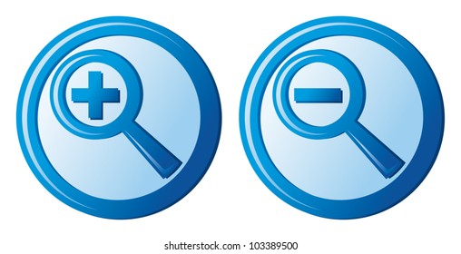 zoom icons (magnifier button, search sign)