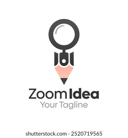 Zoom Idea Logo Design Template. Good for Business, Agency, Community and Organization