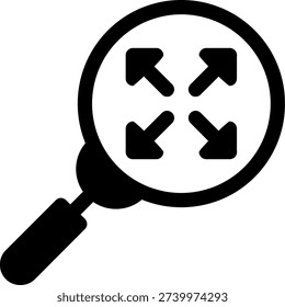 Zoom In Illustration vector Icon Design