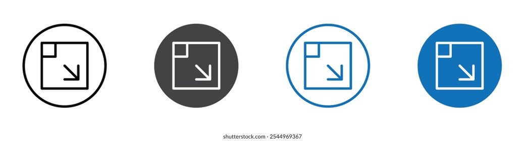 Zoom Internal icon Logo sign in thin line outline