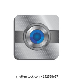 zoom lens grey camera user interface icon